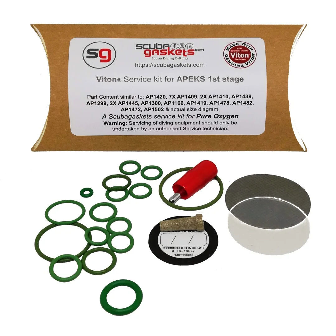 viton service kit apeks 1st stage