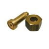 Bronze Adaptor with Nut for Oxygen Storage Tanks S6-Scuba Applications