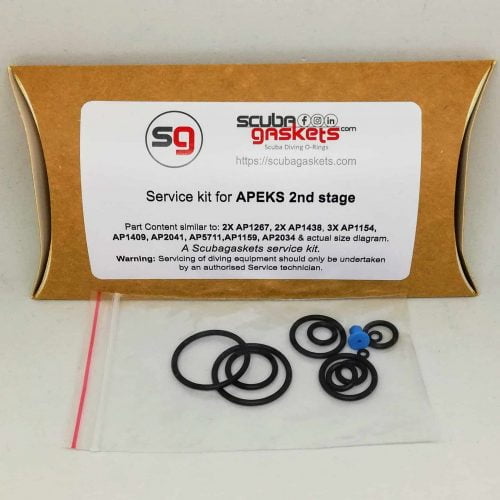 Viton Service kit for 1st stage Apeks gear as AP0241 