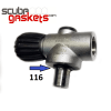 116 Scuba O-rings NBR 90Sh for M18 x1.5 scuba tank valves