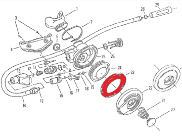 2nd stage diaphragm holder